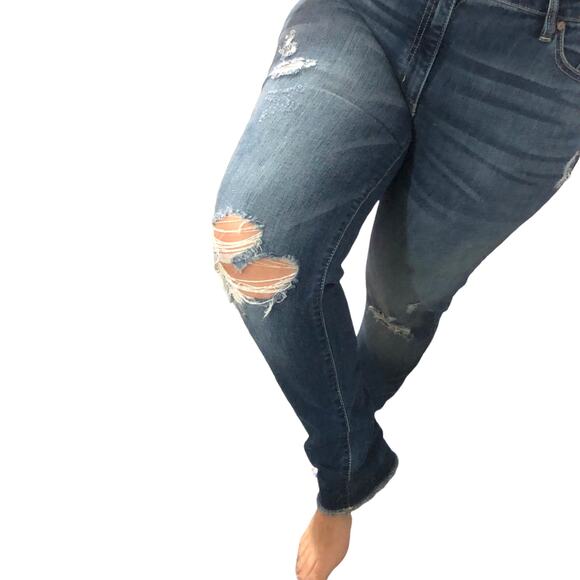 Kan Can (31) Annalise Skinny Distressed Scissor Hem Jeans - Stitch Fix Pants - Picture 7 of 13